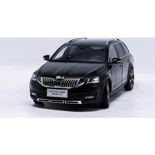 Original factory authentic 1/18 Skoda Octavia Combi Wagon black diecast metal car model with small gift