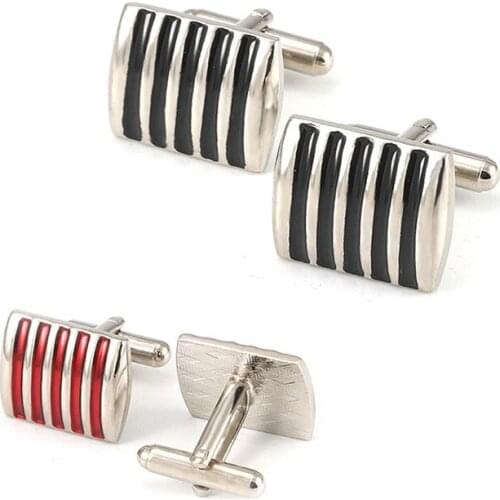 2021 Most Popular Contracted Atmosphere Cufflinks For Shirts Accessories New Mens Black Square