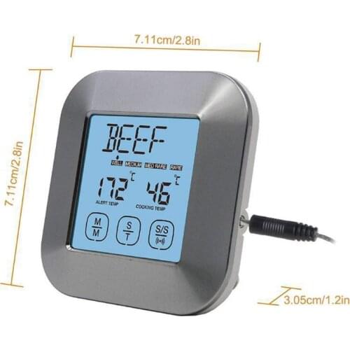 Cooking Thermometer with WATERPROOF Stainless Steel Temperature Probes W0YD