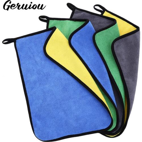 Microfiber Cleaning Towel Micro Fiber Wash Towels for Car Double Layer Extra Soft Cleaning Drying Cloth Car Wash Rags Care Bears