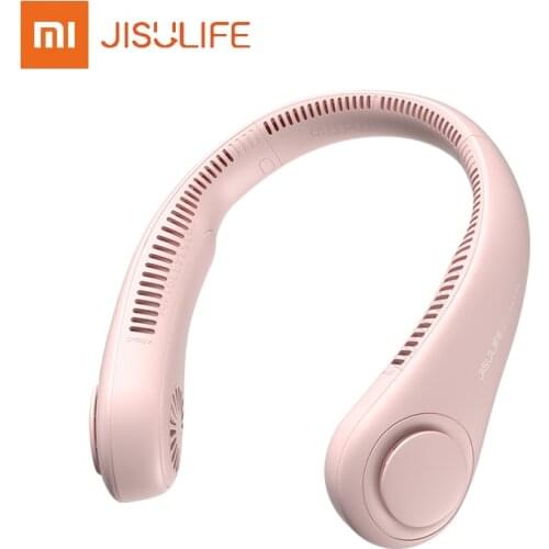 Xiaomi Jisu Fan Mini Neck Fan Portable Bladeless Fan USB Rechargeable Air Cooler Cooling Wearable Neckband Fan Silent Fan