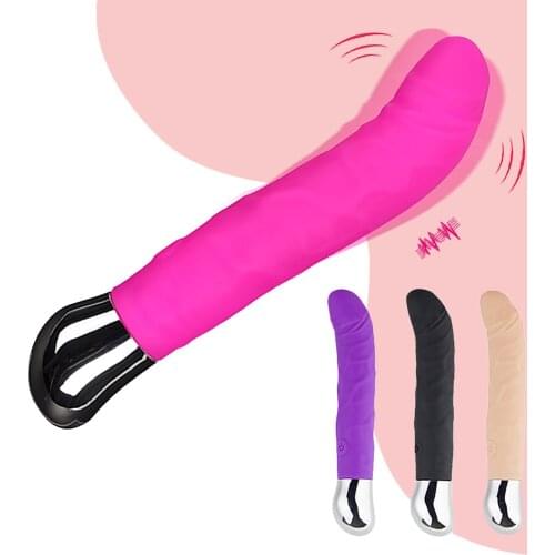10 Speeds Dildo Vibrator For Woman G-Spot Clitoris Stimulator For Lesbian Gay Adult Erotic Sex Toy USB Charging Dildo Vibrator