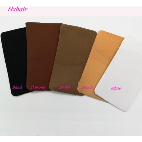 12pcs Deluxe Stocking Wig Liner Cap Snood Polyester Stretch Mesh Weaving Cap For Wearing Wigs 5colors