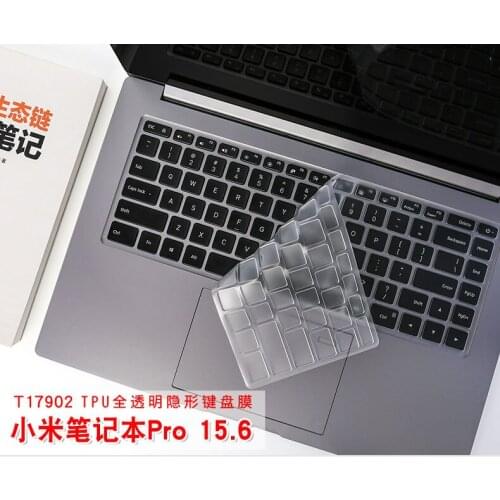 2017 Ultra Thin TPU Clear Keyboard Skin Protector cover For Xiaomi Mi Notebook Pro 15 15.6 inch laptop Guard