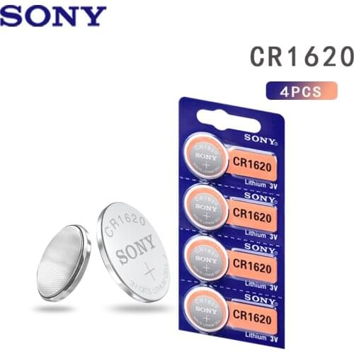 4pcs Sony 100% Original CR1620 Lithium Battery For Watch Car Key Remote Comtrol cr 1620 ECR1620 GPCR1620 3v Button Coin Cell