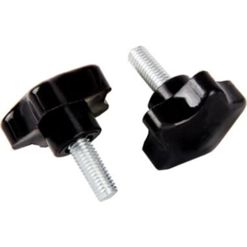 5 pcs M8 x 35mm Male Thread Star Hex Shaped Head Clamping Screw Knob