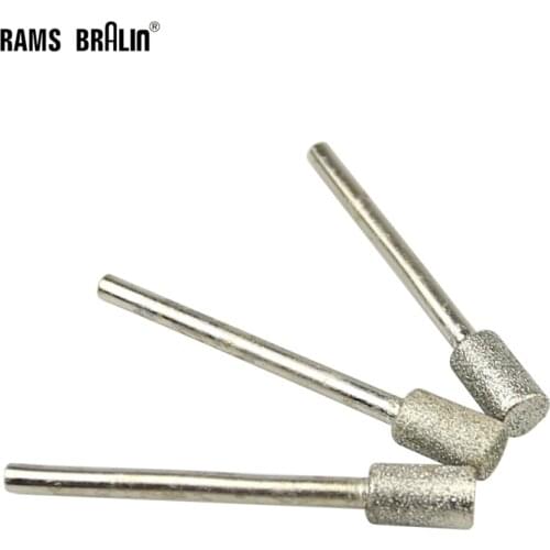 20 pieces OD6*3mm Diamond Grinding Head for Polishing Stone Ceramic Glass