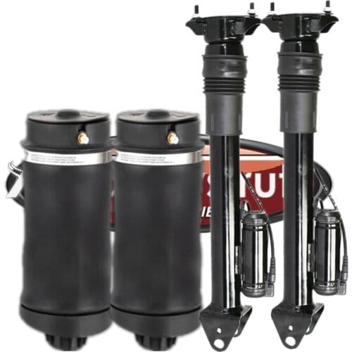 Rear Suspension Shock Absorbers Air Springs For 2006-2013 Mercedes-Benz R-Class W251 w/Airmatic & ADS,w/ & w/o 4MATIC, Non-AMG
