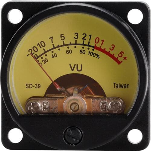 Analog Panel 35mm VU DB Meter Power Amplifier Music Spectrum Analyzer Audio Level Meter with Backlight Driver Board for Speakers
