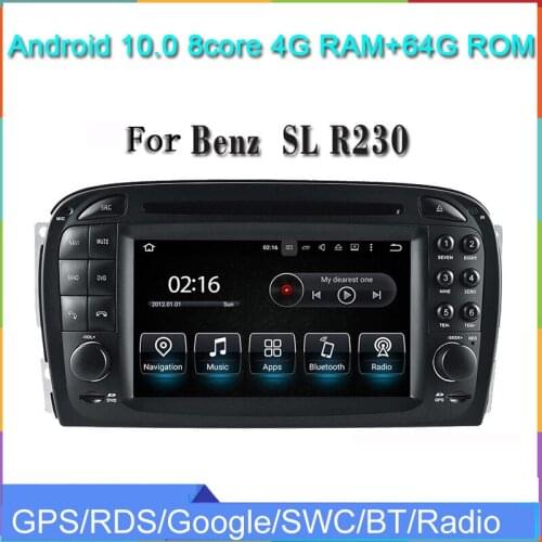 Android 10.0 car dvd player for Benz SL R230 SL500 SL350 2001-2007 car audio headuint GPS navigation wifi multimedia