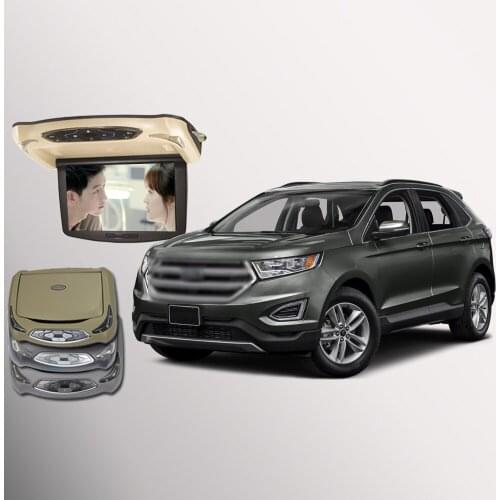 BigBigRoad For ford edge 10.1 Inch car HDMI Monitor Roof mount ceiling flip down Display car DVD Player with USB SD IR FM Video