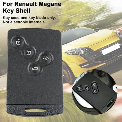 Car Key Shell Remote Control Bag Protective Cover With Key Chain For Renault Megane