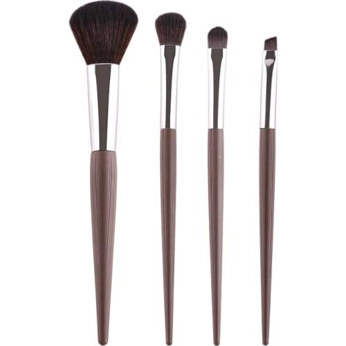 ZOREYA Vintage Wooden Makeup Brushes Tool Set Professional Eyeshadow Eyebrow Blending Concealer Cosmetic Brush Tool maquiagem