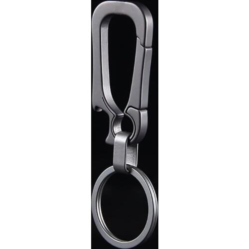 Creativity Titanium Luxury Car Key Chain Men Keychain Ultra Lightweight EDC Key Ring Holder Buckle Fathers Day Best Gifts