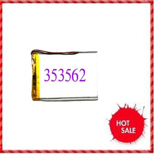 780mAh polymer lithium battery 353562 3.7V MP4/mp3/GPS/ medical equipment rechargeable battery Rechargeable Li-ion Cell
