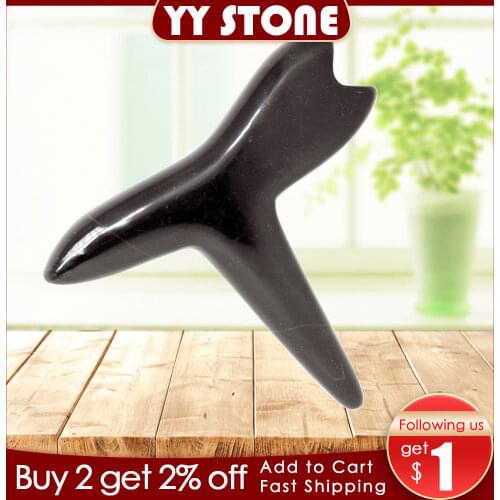 5A Grade Si Bin Bian Stone Massage Guasha Beauty Face mushroom scratching Massager Tool body face slimming scraper V-line face