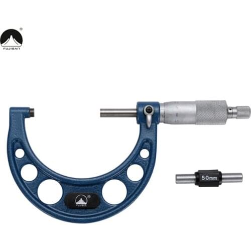 FUJISAN Outside Micrometer 50-75mm/0.01 Metric Carbide Gauge Standards Caliper Measuring Tools