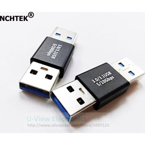 NCHTEK USB 3.0 A Male to A Male Adapter USB3.0 AM to AM Coupler Connector Extender Converter/Free Shipping/5PCS