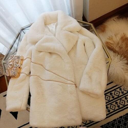 Top brand High-end New Style Fashion Women Faux Fur Coat S76 high quality