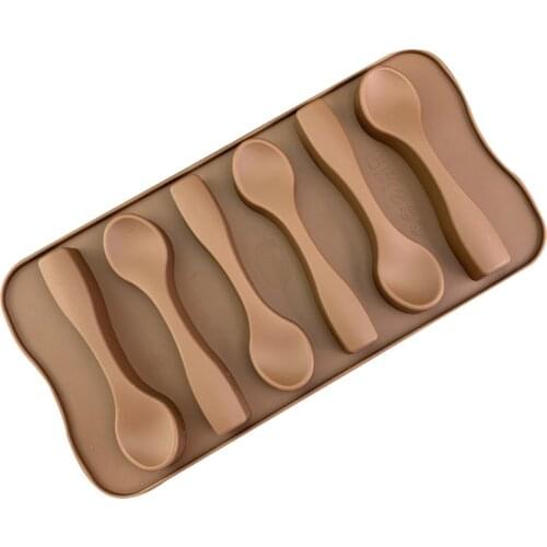 New products on the market 6 spoonfuls of chocolate silicone mold West Point DIY baking silicone mold Biscuit kitchen gadgets