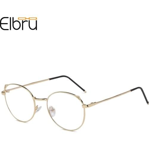 Elbru Hot Style Cat Ear Reading Glasses Clear Presbyopia Eyeglasses Eyewear Metal Glasses For Women&Men With Diopter 0 to +4.0