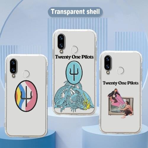 Twenty One 21 Pilots Scaled icy Phone Case Transparent For Huawei Honor 6 7 8 9 10 10i 20 A C X Lite Pro Play transparent pretty