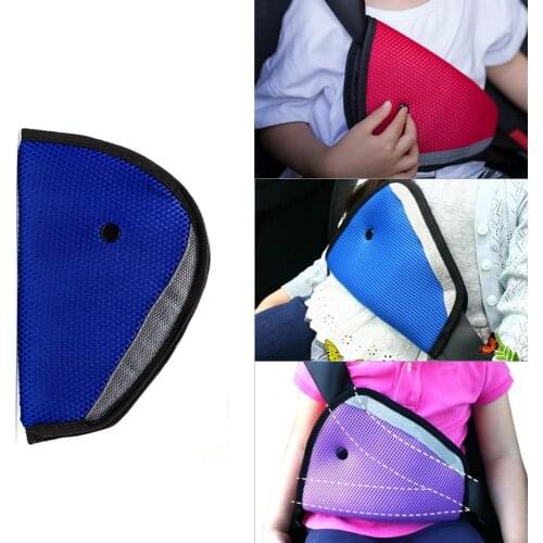 Multi-colored Baby Kids Car Safety Cover Strap Adjuster Pad Harness Seat Belt Clip Flame-Retardant Hot Pressing Composite Sponge