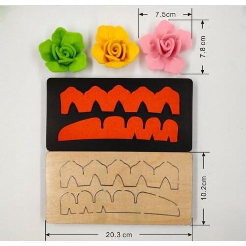 Rose Flowers Wooden Die 2019 New Craft Dies For Embossing Paper Card Making Scrapbooking Decoration