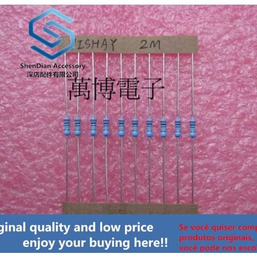 10pcs only orginal new can 1/4W 0.25W 2M Euro 2M