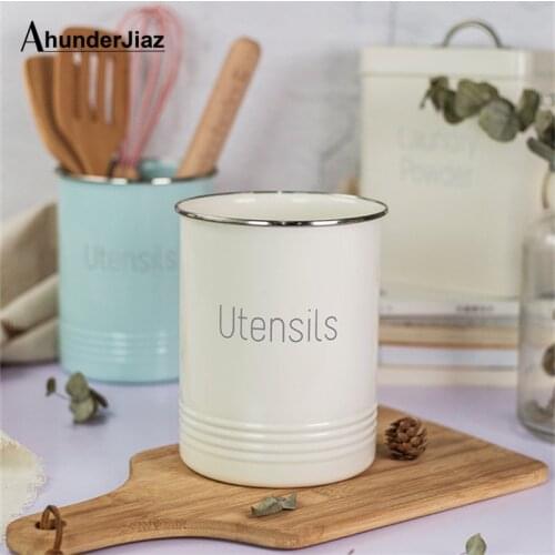 Nordic Style Storage Bucket Kitchen Utensils Holder for Spoon Clips Chopsticks Home Organizer Tools Tableware Bin Kitchen Tool