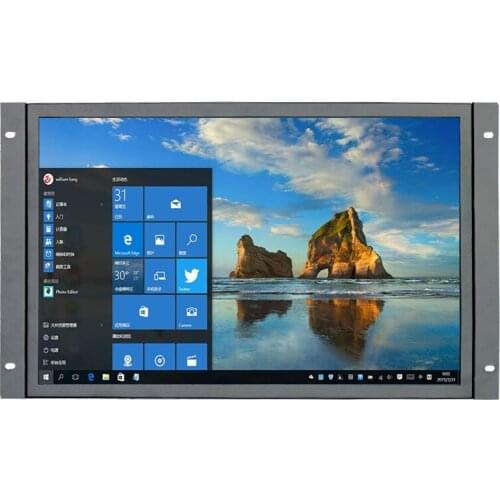Waterproof 17 inch panel mount industrial touchscreen monitor