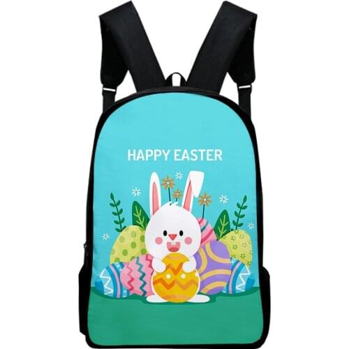 2021 New Boys Girls Backpack 3D Print Easter Day Teenager Cosplay Waterproof Oxford Travel Bags School Bags Laptop Bags