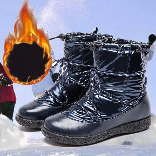 Snow Boots Women New Short Boots Han version 100 short-fitting ladies anti-skid cross-border winter velvet warm cotton shoes