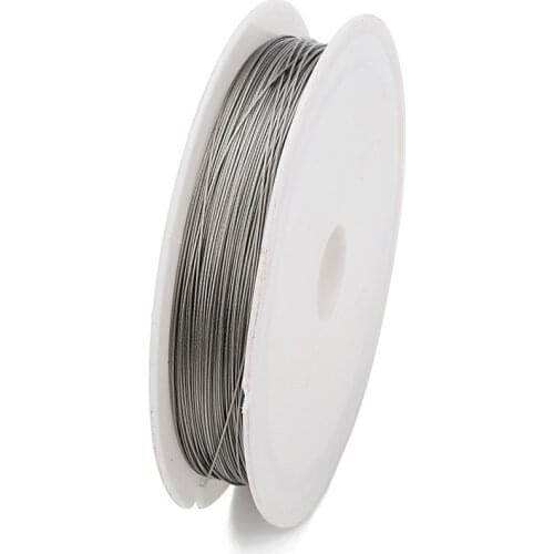 1 Roll/lots 0.3/0.45/0.5/0.6mm Resistant Strong Line Stainless Steel Wire Tiger Tail Beading Wire For Jewelry Making Finding