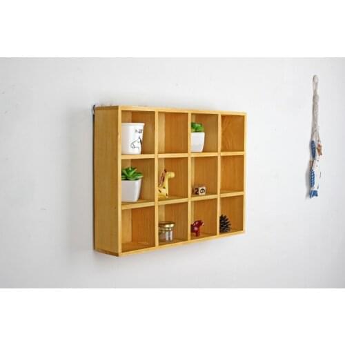 1PC Hanging Retro Wooden Craft Wall Storage Box Vintage DIY Home Cosmetic Bead Rings Jewelry Decorative Organizer EJL 0963