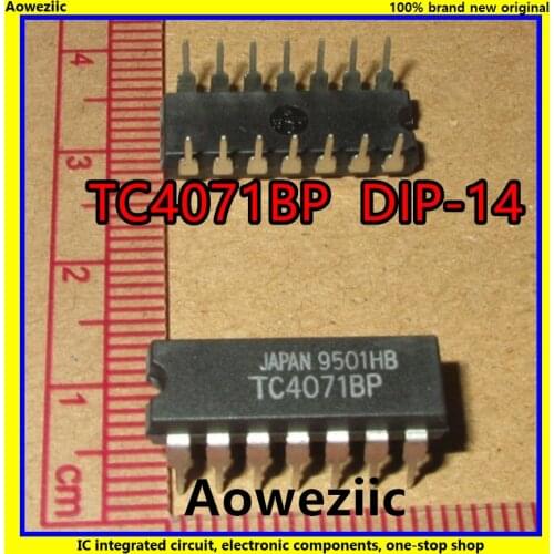 10Pcs/Lot TC4071BP TC4071 4071 DIP-14 Quad 2-Input OR Gate IC New Original Product