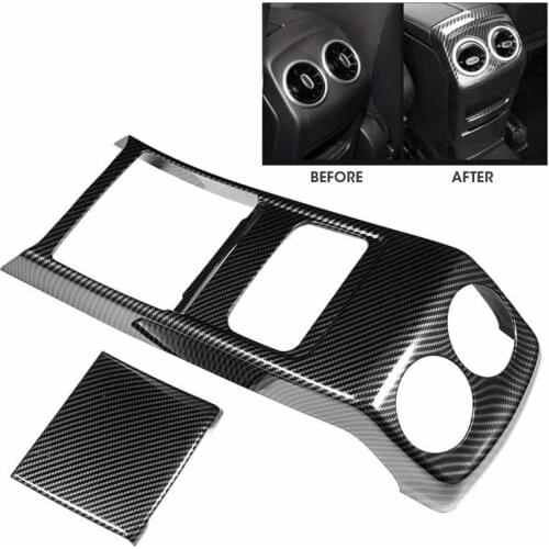 2Pcs Rear Air Conditioning Vent Cover Back Outlet Decorative Frame Panel Trim for Benz GLB Class W247 X247 2019 2020 Auto style