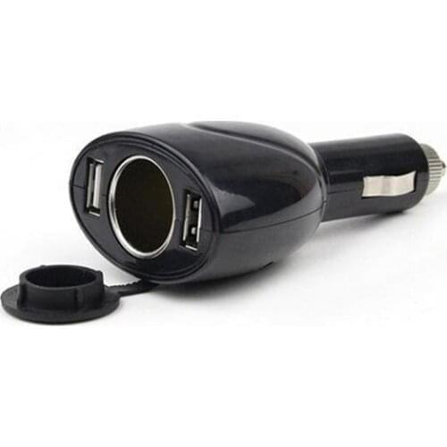 50pcs 2 Port Car Cigarette Lighter Socket Splitter Power Adapter Dual usb car charger 5V 1A usb charger