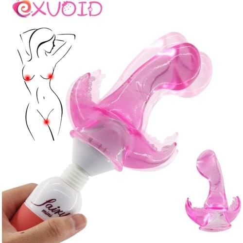 EXVOID Magic Wand Attachment AV Stick Vibrator Accessories 5CM Vibrator Cap G Spot Vibrators Cap AV Rod Head Cap Head Covers