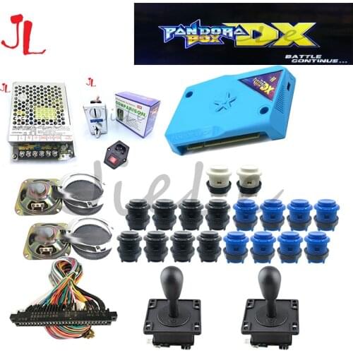 3D pandora box DX arcade kit with American joystick happ button jamma cable game arcade board built 3000