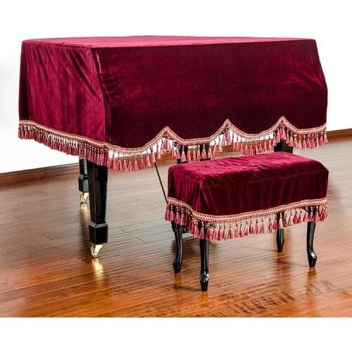1SET 6 Colors New Style Grand Piano Cover with Stool Cover Dustproof for Home Decotation KQ 003