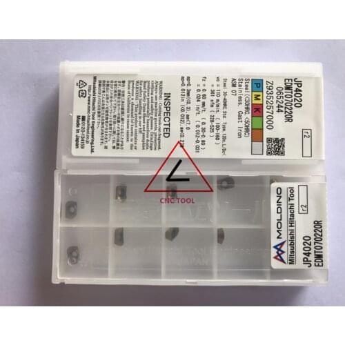 EDMT070220R JP4020 10pcs Hitachi high cutting performance CNC indexable inserts