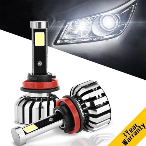 H4 H11 Led Headlight Bulbs H8 H9 LED Car Lights HB2 9003 6000K 80W 12V 8000LM Waterproof Auto Headlamps for Front Lights
