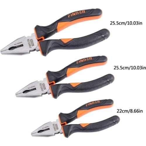 Combination Side Cutting Pliers Vanadium Steel Forged Cutter Function and Ergonomic Handless Wire Grabbing Wire Stripper