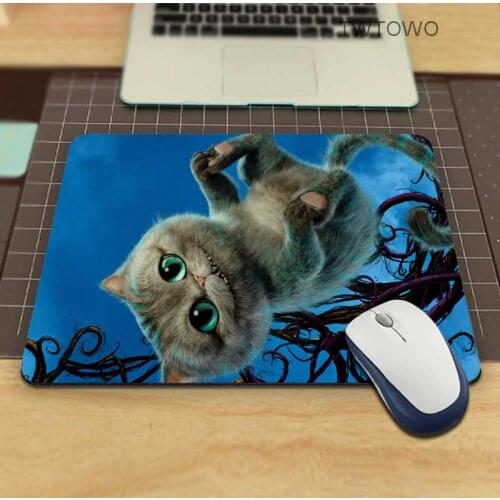 Cheshire Cat Desk Computer Mouse Pads for Size 18*22cm and 26*21cm Not Overlock Mouse Pad