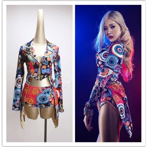 DJ Led Suits Rave Clothes Pole Dance Clothing Jazz Dance Costumes Nightclub Bar Ds Costume Sexy Female Singer DJ Led Suits new