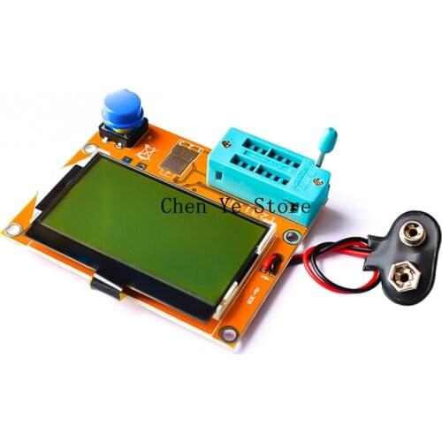LCR-T4 Mega328 Digital Transistor Tester Diode Triode Capacitance ESR SCR Meter MOS / PNP / NPN LCR 12864 LCD screen