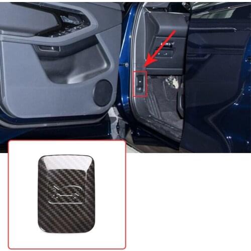 Carbon Fiber ABS Hood Switch Panel Cover Trim Sticker For Land Rover Range Rover Evoque L551 2020 Car Accessory