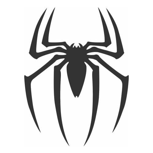 Logo Hero Car Sticker Reptile Reptile Black Spider Car Decal For Car Window Door Mural Funny Top Quality Rainproof FA201