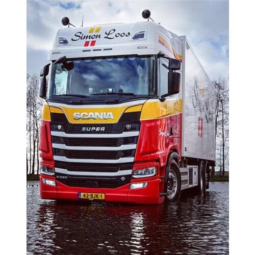 New Full Square Round Mosaic DIY 5D Diamond Painting big truck 3D Diamond Embroidery picture crystal Home Decoration art DF36